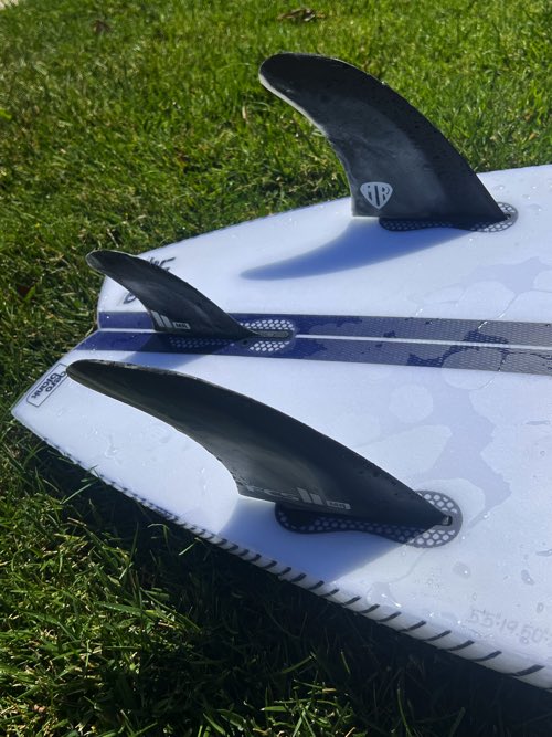 【美品！】FCS ll  MR PC / TWIN/TRIフィンセット MR PC / TWIN/TRIフィンセット[Mark Richards] BLACK/WHITE