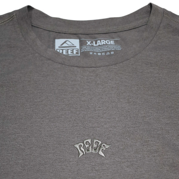 CENTER LOGO HYBRID RASHGUARD T-SHIRT / GREIGE Amphibious