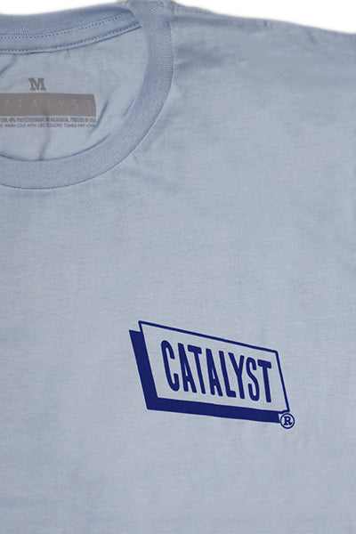"CATALYST" T-shirt [CLARK BASHAMS] L.BLUE