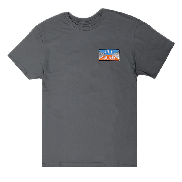 "CATALYST" T-shirt [@BASHAMS GRINDER] GREY