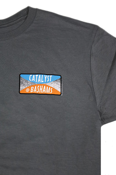 "CATALYST" T-shirt [@BASHAMS GRINDER] GREY