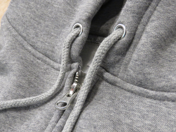 10oz Sweat Full-Zip Hoodie [Custom Surfboards] (Fleece-Lined) H.GREY