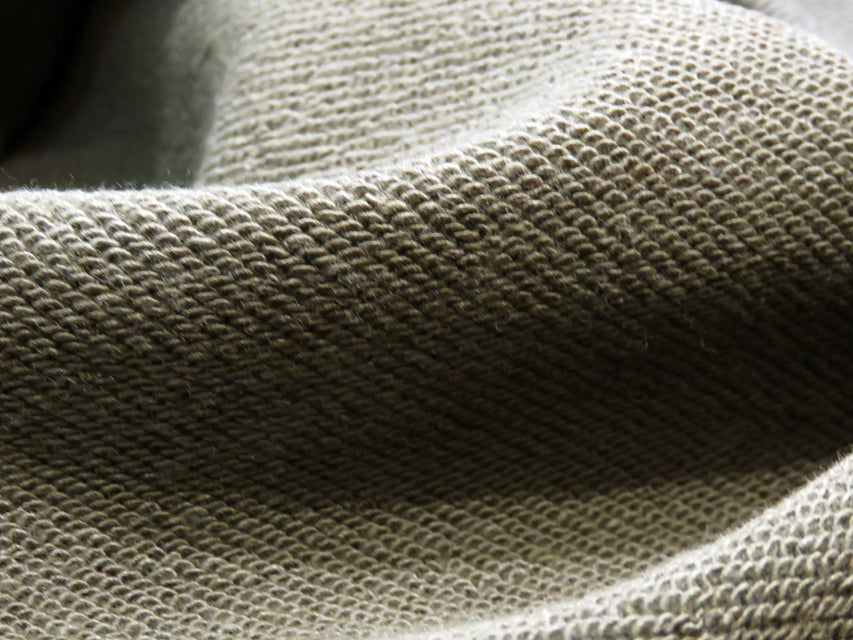 Crew neck sweatshirt (terry lining) [Cali Bear] OLIVE
