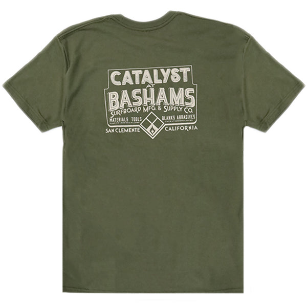 "CATALYST" T-shirt [BASHAMS] Military