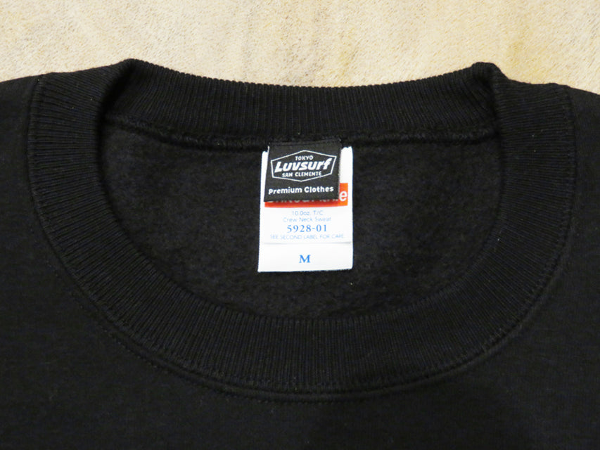 30% Off Sale Crew Neck Sweatshirt (Fleece Lined) [Lowers] BLACK