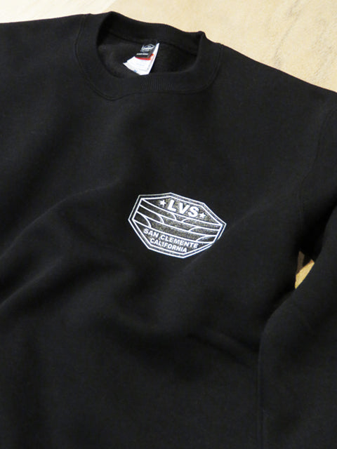 30% Off Sale Crew Neck Sweatshirt (Fleece Lined) [Lowers] BLACK