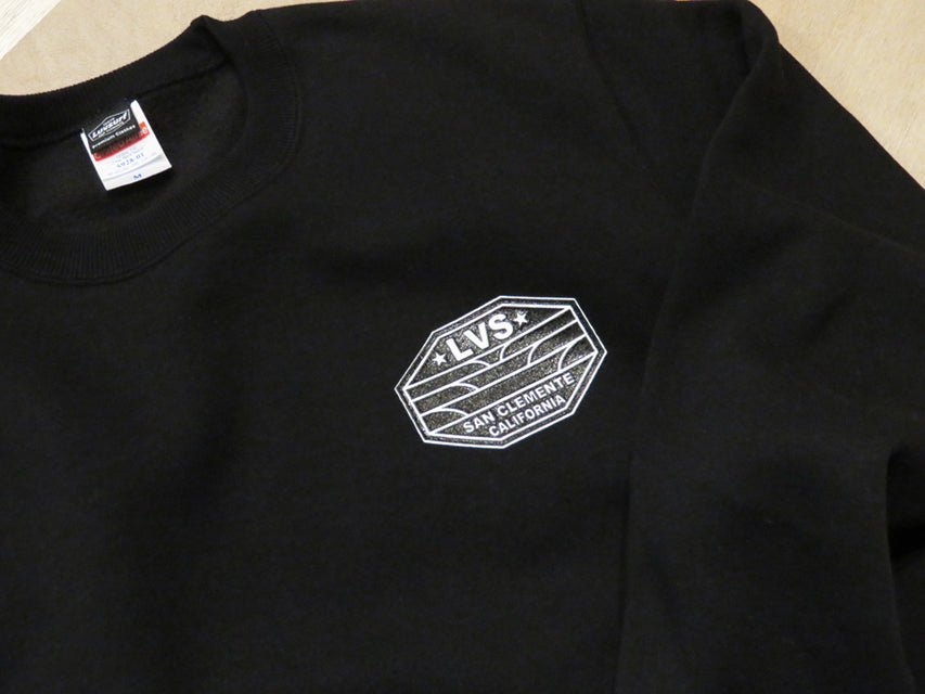 30% Off Sale Crew Neck Sweatshirt (Fleece Lined) [Lowers] BLACK