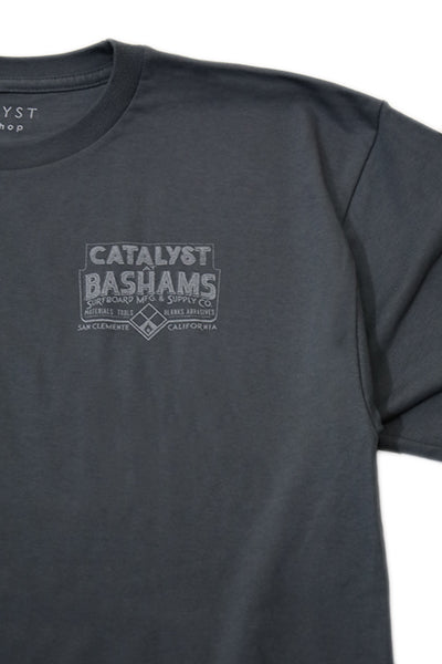 "CATALYST" T-shirt [BASHAMS] Charcoal