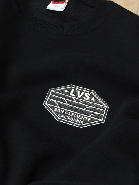 30% Off Sale Crew Neck Sweatshirt (Fleece Lined) [Lowers] BLACK