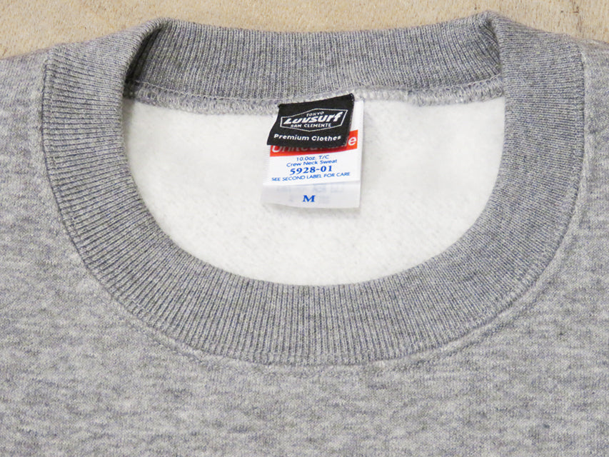 Crew neck sweatshirt (fleece lined) [The Square] H.GREY