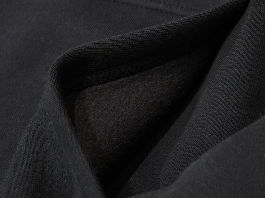 Sweatshirt pullover hoodie (fleece-lined) [SINCE] BLACK