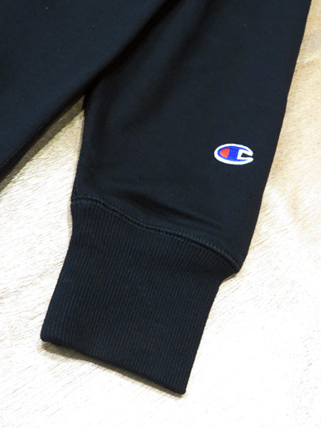 『Luvsurf x CHAMPION』Full Zip Sweat Hoodie [Racing Icon] BLACK