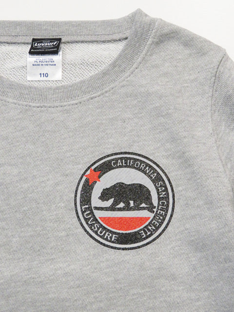 50% Off! Kids / Light Sweatshirt [Cali Bear] / H.GREY