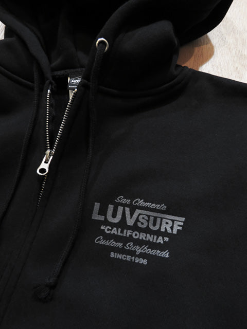 Full-Zip Hoodie (Fleece Lined) [Affected] BLACK/GREY