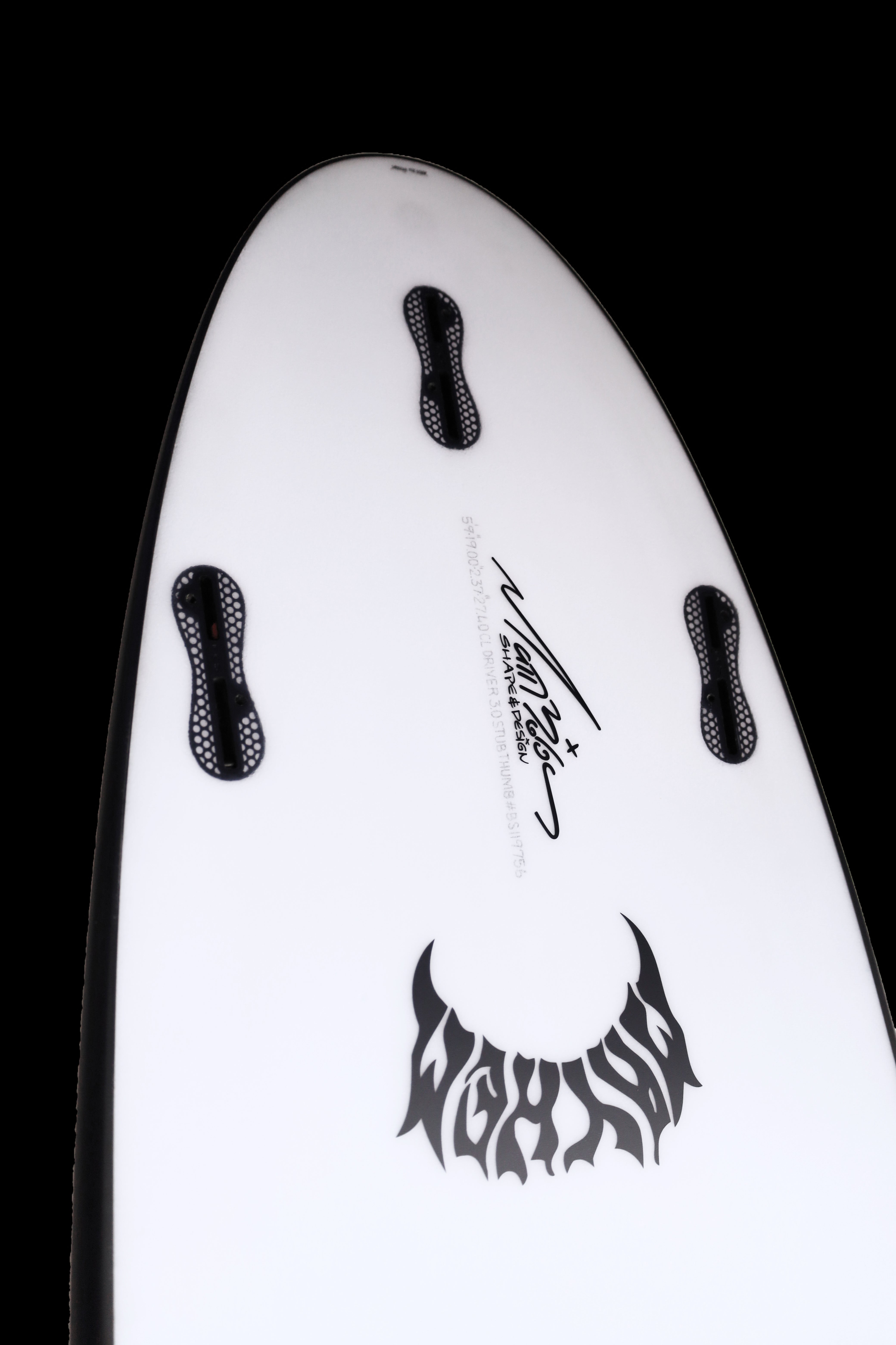 『3.0 STUB DRIVER』THUMB Tail  "BLACK SHEEP BUILT" Faded airbrush Blue to Clear