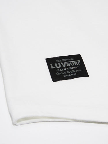 ラグラン 3/4スリーブ Tシャツ [The Square] WHITE / XLサイズ
