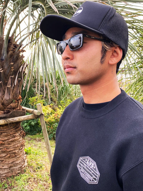 30% Off Sale Crew Neck Sweatshirt (Fleece Lined) [Lowers] BLACK