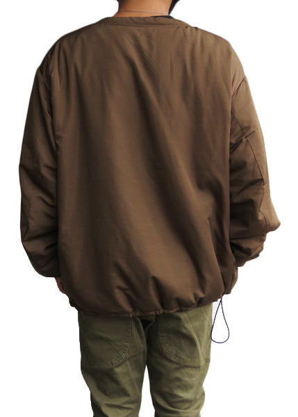 50% off on "POLeR" reversible NYLON PUFF CREW / COYOTE/NAVY