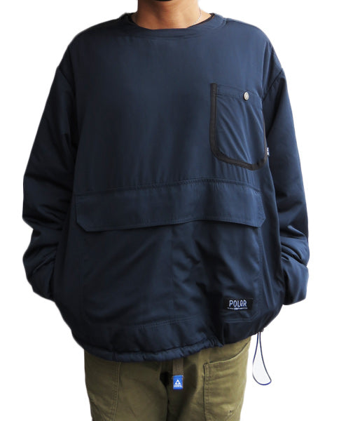 50% off on "POLeR" reversible NYLON PUFF CREW / COYOTE/NAVY