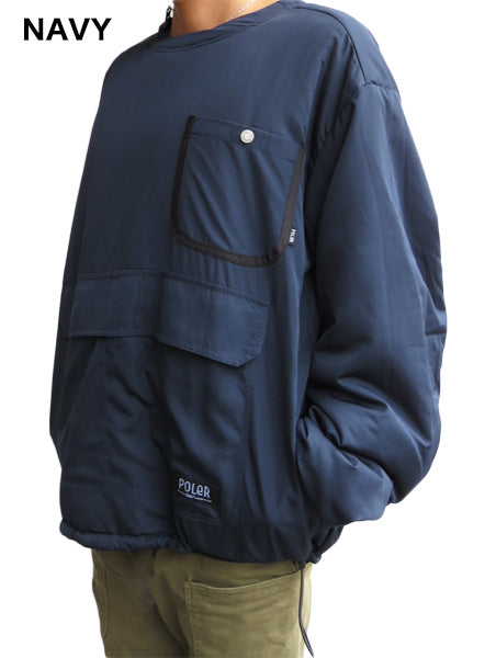 50% off on "POLeR" reversible NYLON PUFF CREW / COYOTE/NAVY