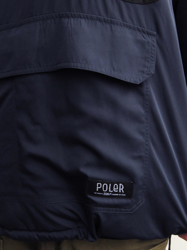 50% off on "POLeR" reversible NYLON PUFF CREW / COYOTE/NAVY