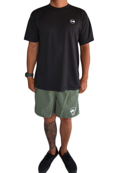 HYBRID RASHGUARD T-SHIRT / BLACK Amphibious