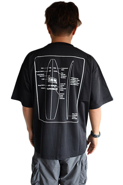 BTP シャツ　ブラック　The9shop ラッシュガード　鈴木六夏さん ハイブリッド ラッシュガード DRY Tシャツ [BLANKS] BLACK 水陸両用