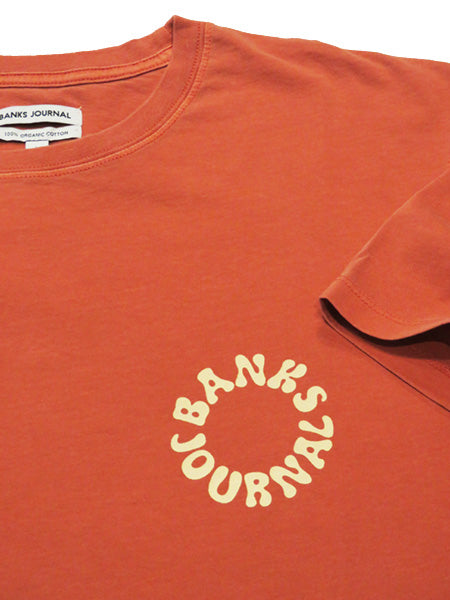30%オフセール！COMPASS TEE SHIRT / WASHED RED / Lサイズ