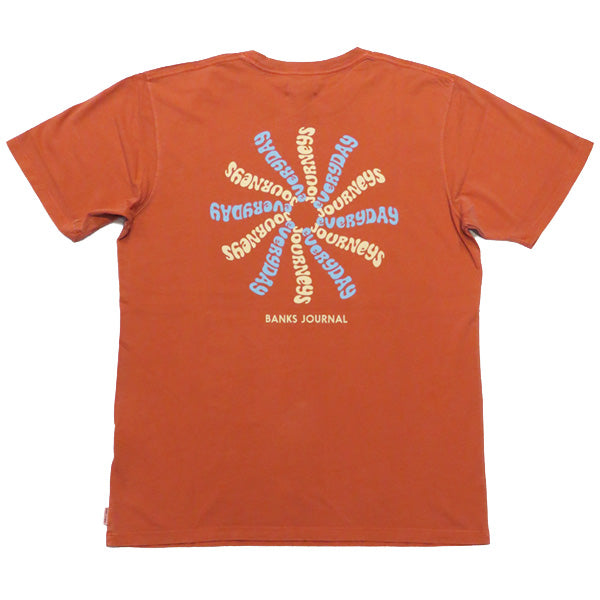 30%オフセール！COMPASS TEE SHIRT / WASHED RED / Lサイズ