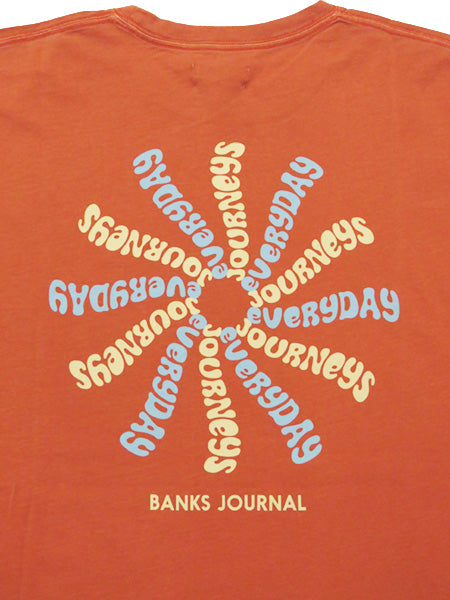 30%オフセール！COMPASS TEE SHIRT / WASHED RED / Lサイズ