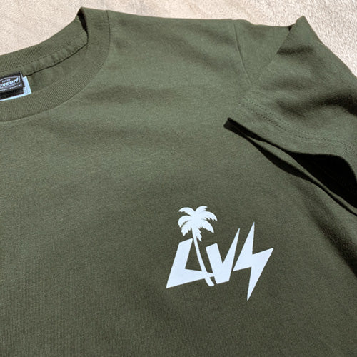『Luvsurf』T-shirt [PALM] Army Green
