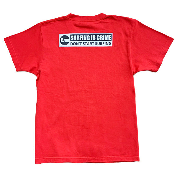 50% OFF SALE! T-shirt [CRIME] Italian Red / 100cm
