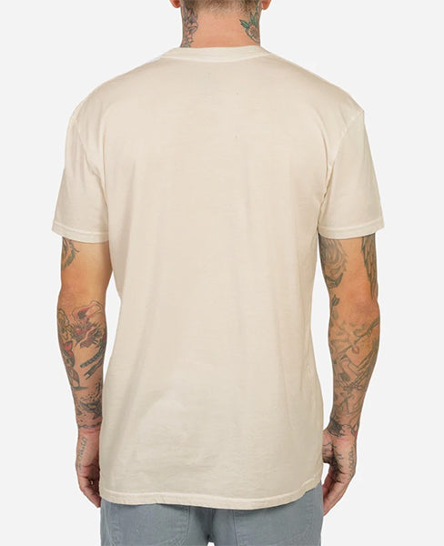 Gang Four Vintage Dye Tee in Vintage White