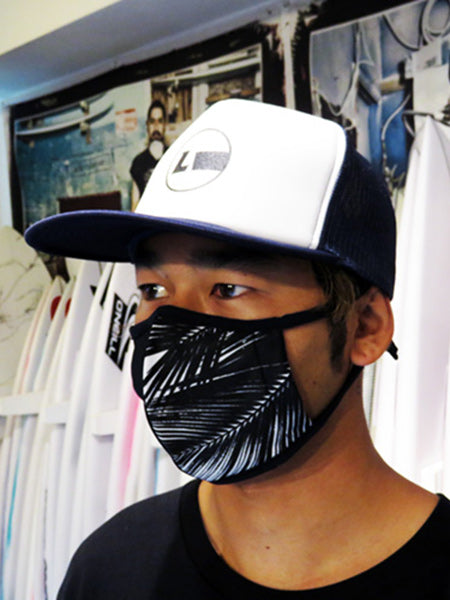フラットバイザーメッシュキャップ [Racing Icon] NAVY/WHITE