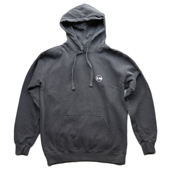 9.5oz Garment Hooded Sweatshirt [High Brand] (Fleece Lined) Pepper