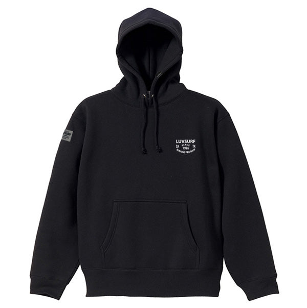 Sweatshirt pullover hoodie (fleece-lined) [SINCE] BLACK