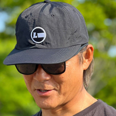 ナイロン アーバンフィット ベースボールキャップ [Racing Icon] BLACK