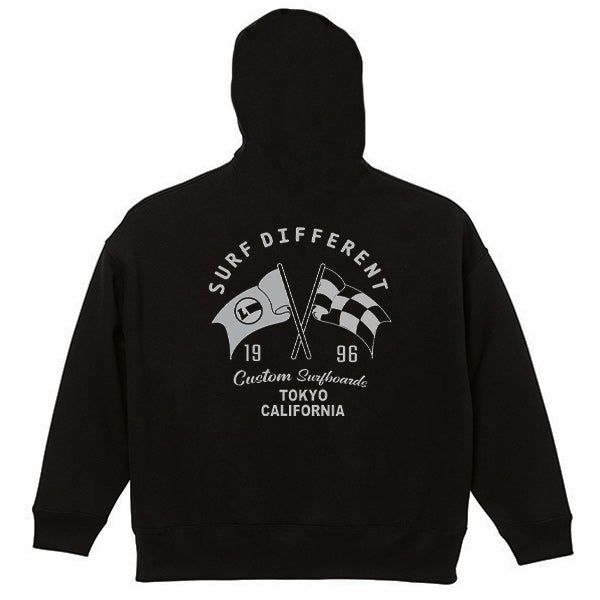 10oz Oversized Sweatshirt Pullover Hoodie [FLAG] (Fleece Lined)