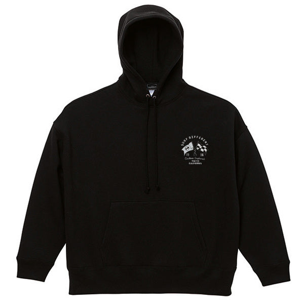 10oz Oversized Sweatshirt Pullover Hoodie [FLAG] (Fleece Lined)
