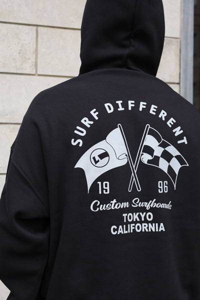 10oz Oversized Sweatshirt Pullover Hoodie [FLAG] (Fleece Lined)