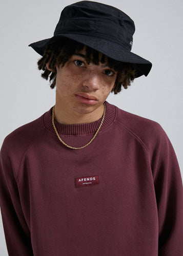 30%オフセール！Unisex Raglan Crew Neck [SOCIETY] Wine