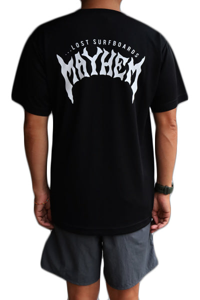 ハイブリッド ラッシュガードTシャツ MAYHEM / Black 水陸両用 – Luvsurf