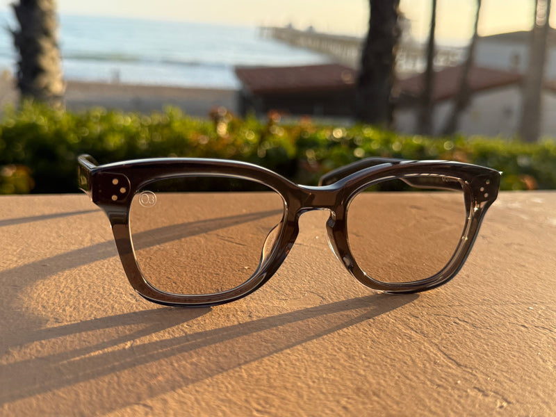 [LOW TIDE] Photochromic Lenses Clear Black / Chamois Brown