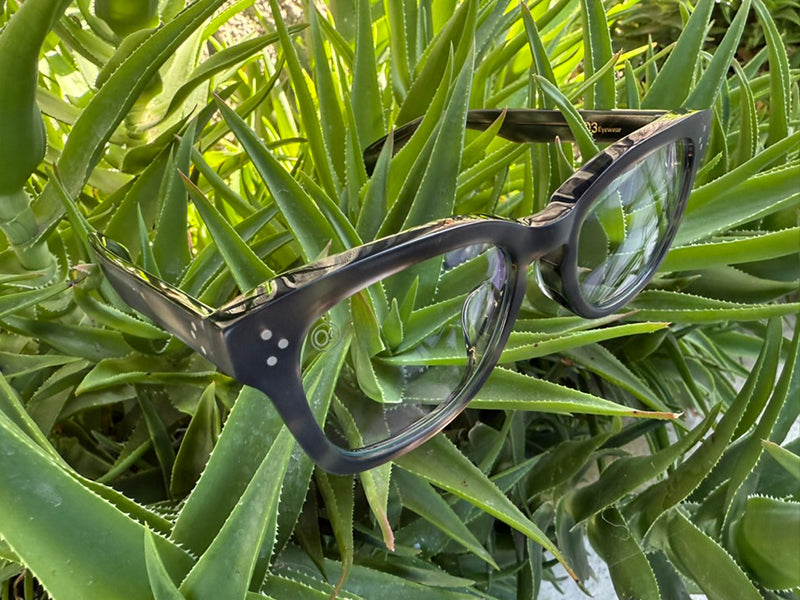 [LOW TIDE] Photochromic Lenses Matte Gray Havana / Emo Blue