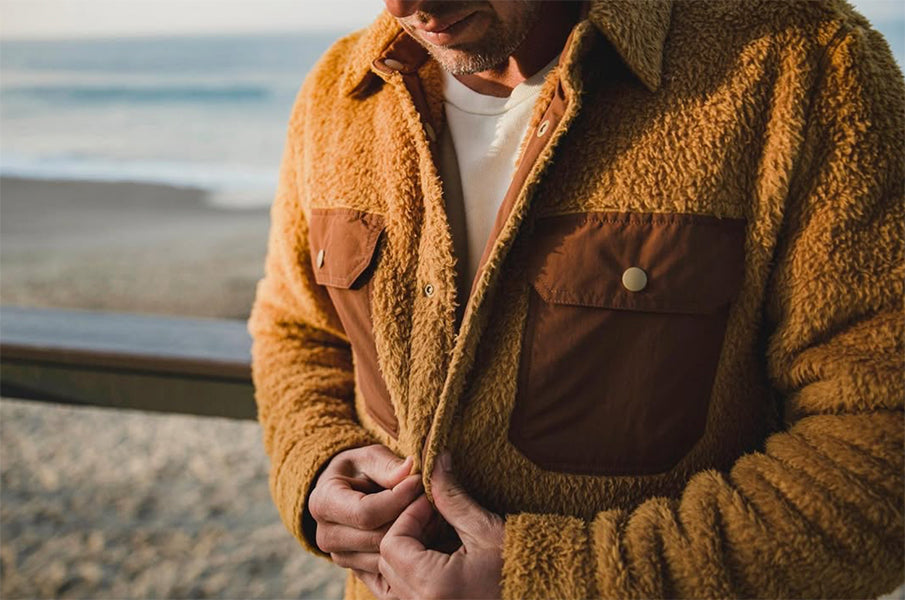 skyline sherpa シャツジャケット : Curry / Mサイズ