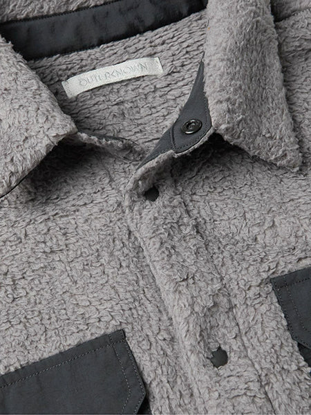 skyline sherpa シャツジャケット :  Grey