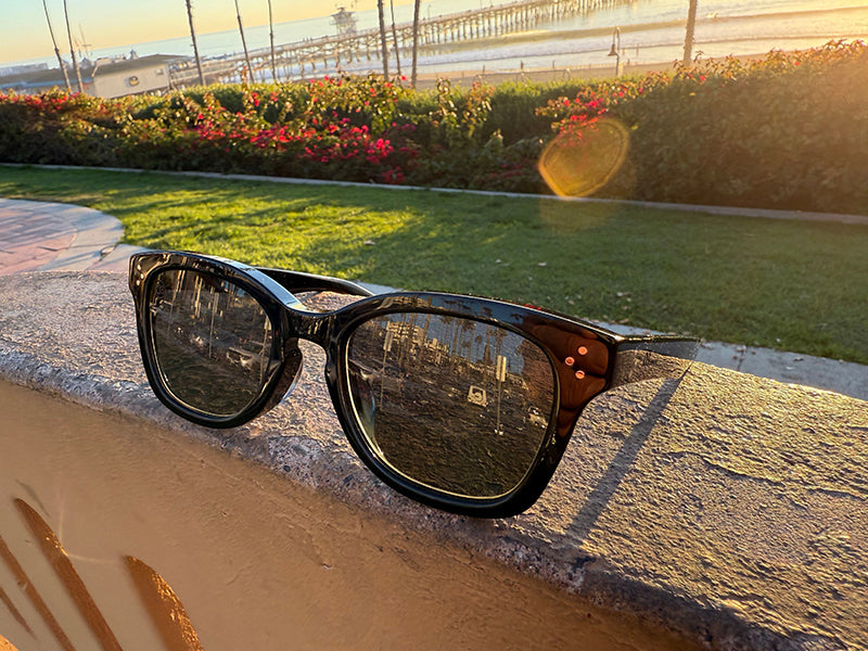 [LOW TIDE] 偏光レンズ Gloss Black / 偏光Green