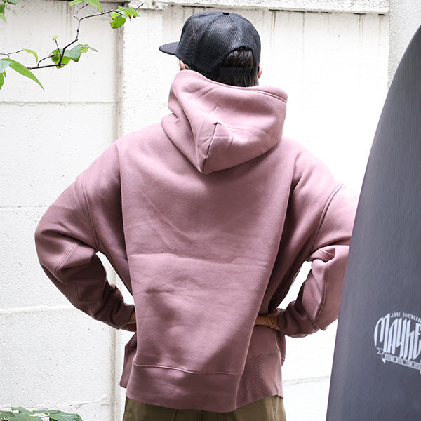 『Luvsurf』10oz big silhouette sweat pullover parka [SUB WAY] MERLOT (fleece lining)