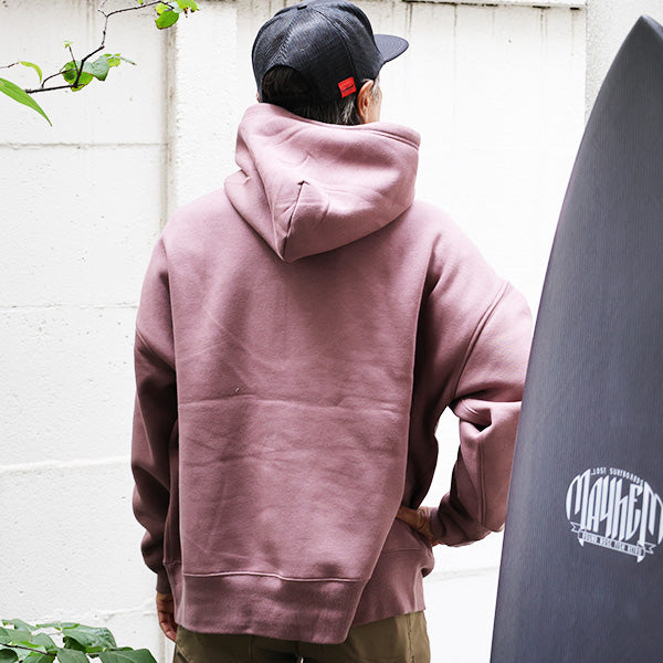 『Luvsurf』10oz big silhouette sweat pullover parka [SUB WAY] MERLOT (fleece lining)