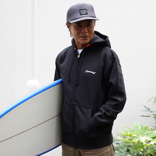 10oz スウェットフルジップパーカ [CIE]（裏起毛）BLACK